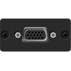 WX-2F(B) VGA/UXGA VGA/UXGA Wall Plate Insert, Black, Single Slot, Colour: Black