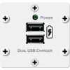 W-2UC(W) Dual USB Charger Insert, White