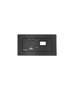 WP-DEC7/EU-PANEL-SET-80/86(B) Black Frame and Faceplate Set for WP-DEC7/EU(W)-80/86 Wall Plate, black