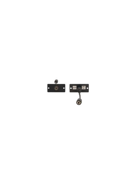 WA-1PN(B) Stereo Audio Wall Plate Insert, Black, Single Slot, Colour: Black, 2 image