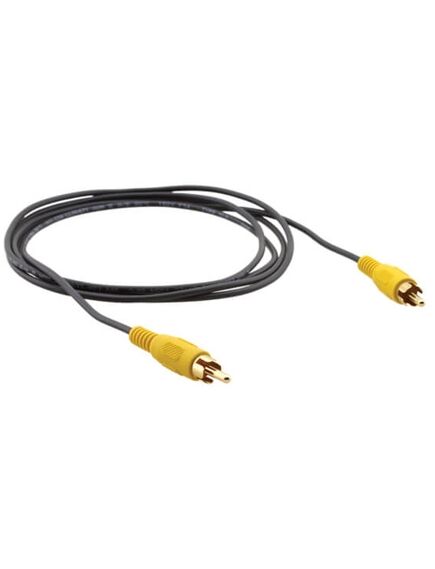 C-MRVM/MRVM-6 RCA Composite Video Mini Coax Cable, 1.82m, Black, Yellow