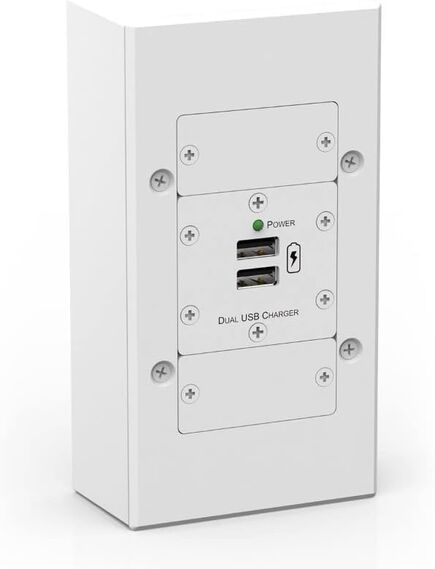 OWB-2G/EU/GB On-Wall Box, White, Plastic, 2xGang European, Version: 2 Gang EU/UK