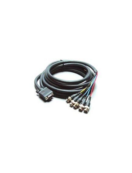 C-GF/5BF-0.5 Coaxial Video Breakout Cable, 0.1m, Dark Grey with White Lettering, Length: 0.1