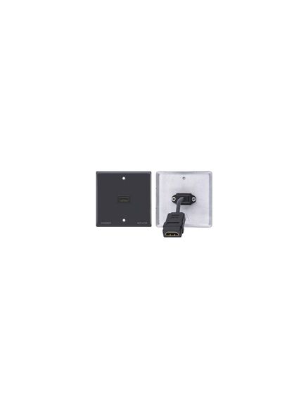 WP-H1M(WP-HDMI1M)/BE/DE(G) Wall Plate, 1xHDMI (F), EU/GB Grey, Colour: Grey, Version: BE/DE