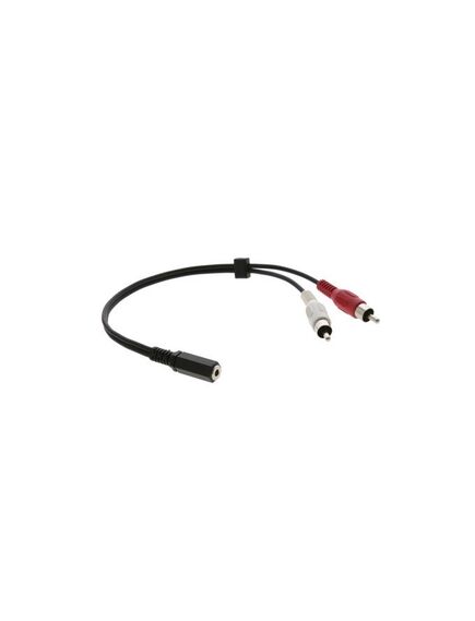 C-A35F/2RAM-1 3.5mm Stereo Audio to 2 RCA (Female - Male) Cable, 0.3 m, Length: 0.3