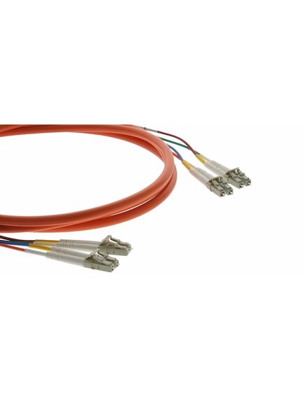 C-4LC/4LC-150 Fiber Optic Breakout Cable, Orange, 4xLC Male to 4xLC Male