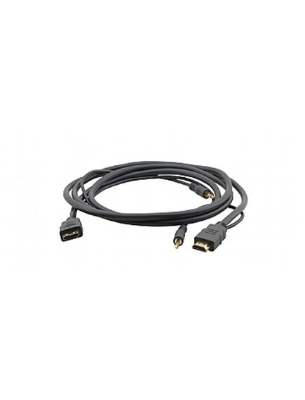 C-MHMA/MHMA-6 High Speed HDMI Flexible Cable with Ethernet + 3.5mm Stereo Audio, 1.8 m, Black, Length: 1.8