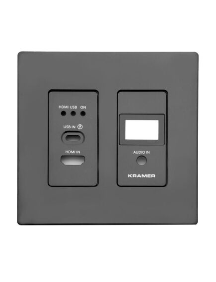 WP-SW2-EN7/US-PANEL-SET-D(B) Frame and Faceplate Set, Black, For WP-SW2-EN7/US-D (W) Wall Plate