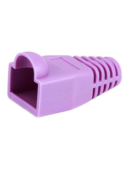 CB-PURPLE Strain Relief Boot, Polycarbonate, Purple, For RJ-45 Cable, Colour: Purple, 2 image