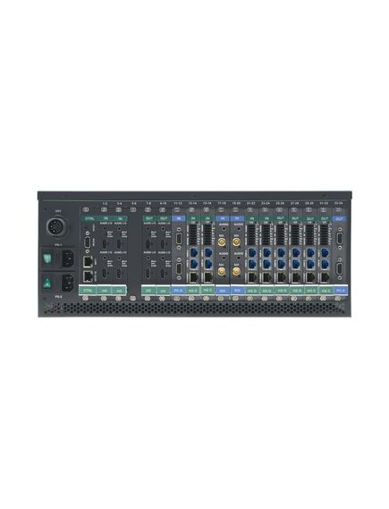 VS-34FD 8K Multi-Format Digital Matrix Switcher with Interchangeable I/Os, 34 Ports, Black, 2 image