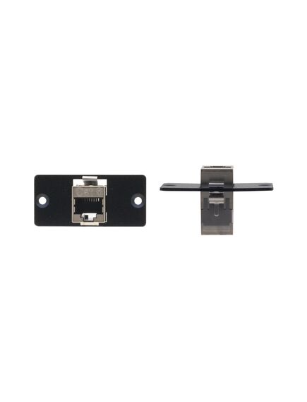 W-45 RJ-45 Ethernet Wall Plate Insert, Black, Single Slot, 2 image