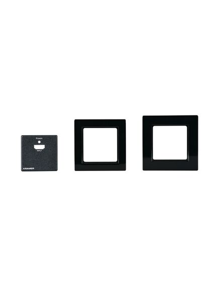 WP-3H2/US-PANEL(B) Black Frame and Faceplate Set for US or EU/UK Size Wall Plates, 4 image