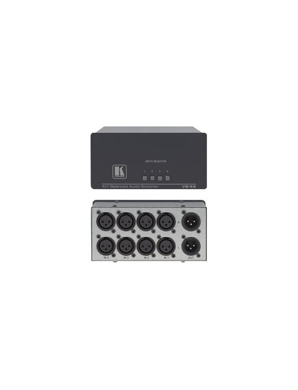 VS-4X 4x1 Balanced Stereo Audio Mechanical Switcher