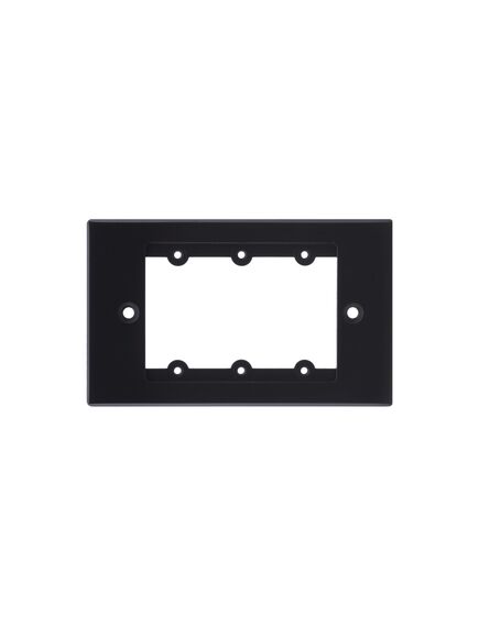 FRAME-1G/US(B) Face Plate, Black, 8 x 0.25 x 8cm, EU, Colour: Black, Version: US Version