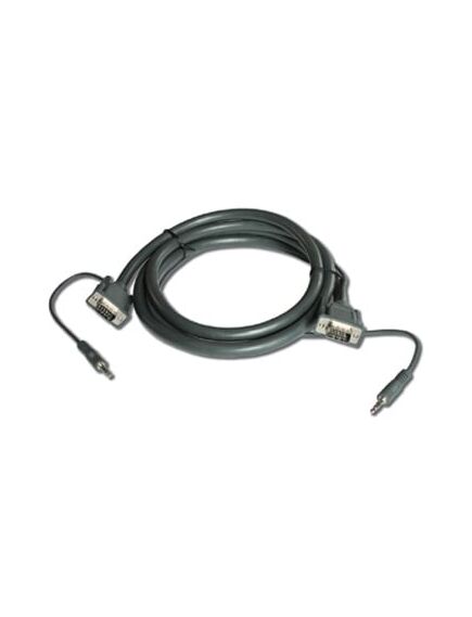 C-GMA/GMA-25 VGA Cable with Stereo Audio 3.5mm Mini Jack, 7.6 m, Length: 7.6, 3 image