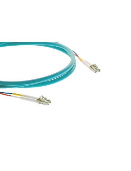 CLS-2LC/OM3-558 OM3 LSHF Fiber Optic Cable, 170 m, Aqua, 2xLC Male to 2xLC Male, Length: 170, 2 image