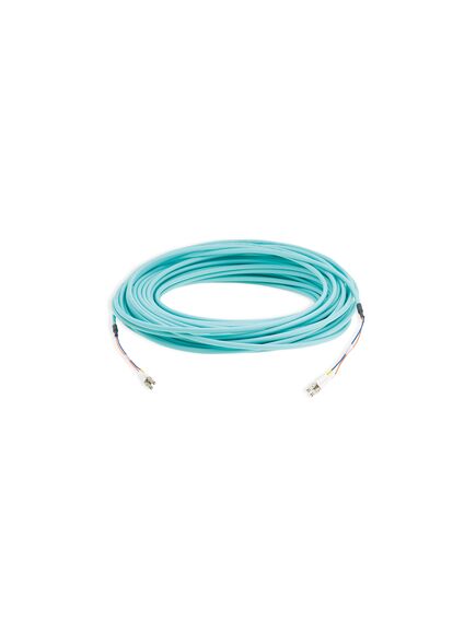 CLS-2LC/OM3-33 OM3 LSHF Fiber Optic Cable, 10 m, Aqua, 2xLC Male to 2xLC Male, Length: 10