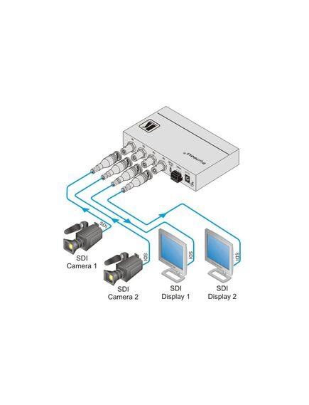 VS-211HDXL 2x1:2 SDI Auto Switcher, 5 image