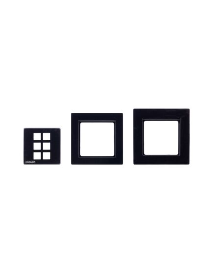 RC-206/306/EU-PANEL(B) Frame and Faceplate Set, Black, For RC-206/RC-306 EU Wall Plate