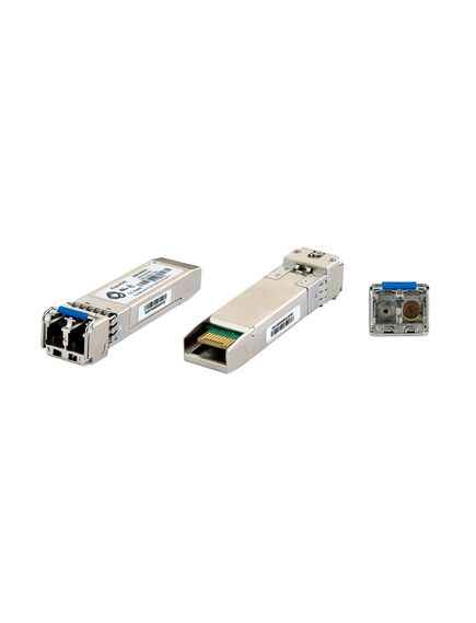 SFP1-SM-D Transceiver, 2 Strand Duplex Fiber Optic LC (PC/UPC) Connector, Silver, Single Mode