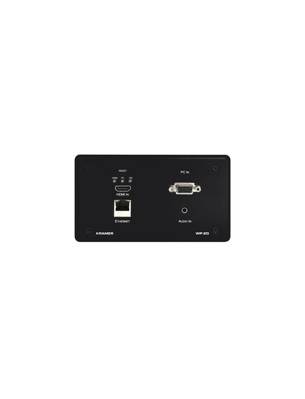 WP-20/EU(W)-80 Video Switcher, Active Wall Plate-HDMI & Computer Graphics with Ethernet, Bidirectional RS-232 & Stereo Audio HDBaseT Transmitter, 2 image