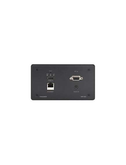 WP-20/EU(W)-80 Video Switcher, Active Wall Plate-HDMI & Computer Graphics with Ethernet, Bidirectional RS-232 & Stereo Audio HDBaseT Transmitter, 3 image