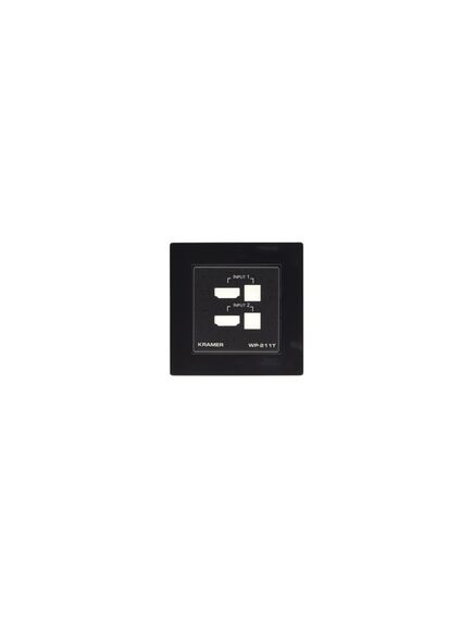 WP-211T EU PANEL SET Frame and Faceplate Set, Black, For WP-211T EU Wall Plate