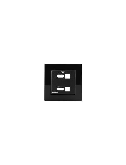 WP-211X EU PANEL SET Frame and Faceplate Set, Black, For WP-211X EU Wall Plate