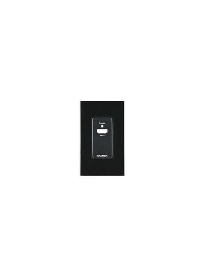 WP-3H2/EU-PANEL(B) Frame and Faceplate Set, Black, For EU Wall Plate