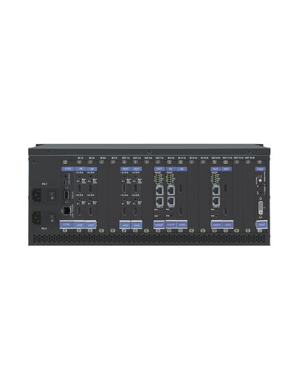 VS-1616DN-EM Multi-Format Managed Digital Matrix Switcher, 2x2 to 16x16 Ports, Black, Modular 4K60 (4:2:0), Number of Ports: 2x2 to 16x16