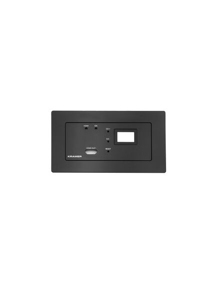 WP-DEC7/EU-PANEL-SET-80/86(B) Black Frame and Faceplate Set for WP-DEC7/EU(W)-80/86 Wall Plate, black