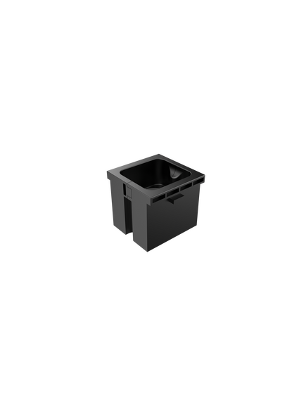 MCP-1(B) Pass-Through Module, Black, With 1 Hole, Colour: Black, 2 image