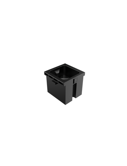 MCP-1(B) Pass-Through Module, Black, With 1 Hole, Colour: Black, 3 image