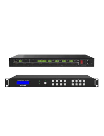 iMatrix H44HAW Matrix Switcher, 4x4 4K60 HDMI, Seamless UHD