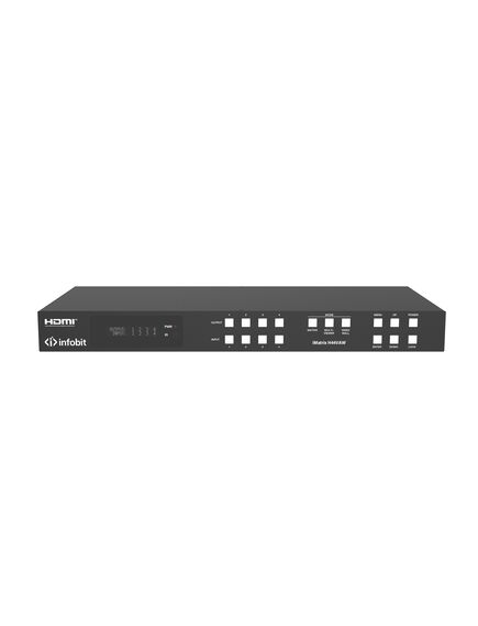 iMatrix H44VAW Matrix Switcher, 4x4, 4K60 HDMI with Seamless Switching, Audio, Multi-Viewer, 2 image