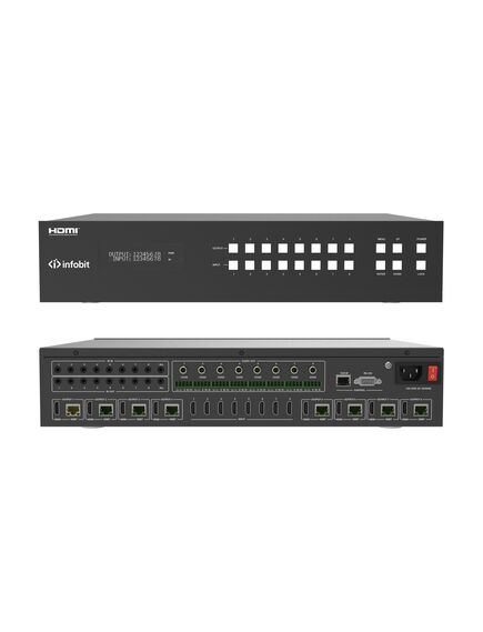 iMatrix H88H150 Matrix Switcher, 8x8, 4K60 HDMI with 150m HDBaseT, 2 image