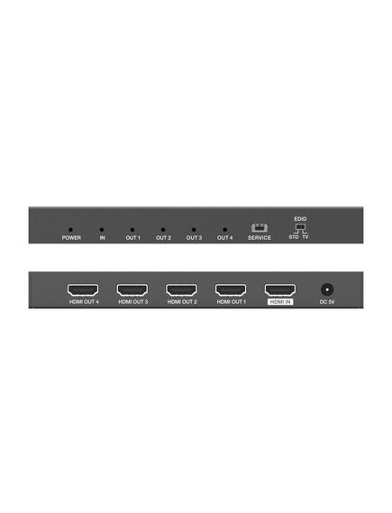 iSwitch 104 4K60 1x4 HDMI splitter, smart EDID, 2 image