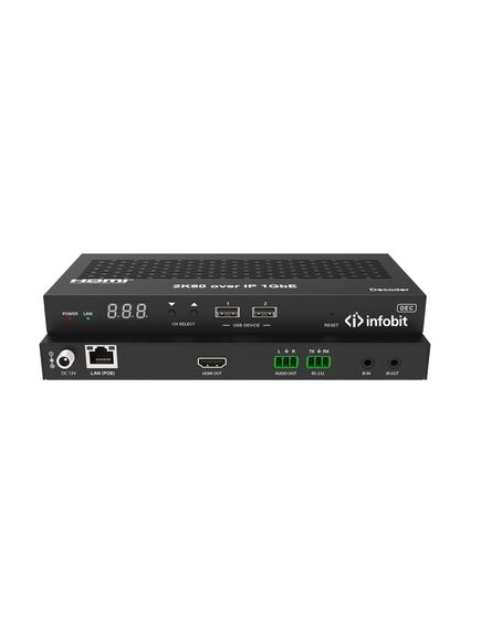 iSwitch 265R AV over IP Decoder, HDMI 2K H.265, 1920x1200@60Hz, Rx, 2 image