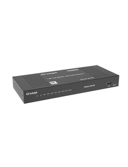 iSwitch 8K108 8K 1x8 HDMI splitter, with Audio extract., 3 image