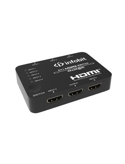 iSwitch S501 4K60 5x1 HDMI Presentation Switcher, 2 image