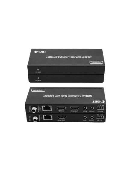 iTrans E150CL HDMI over HDBaseT extenders (Tx and Rx), 150m for 1080p. Loopout, Tx and Rx sold in pair