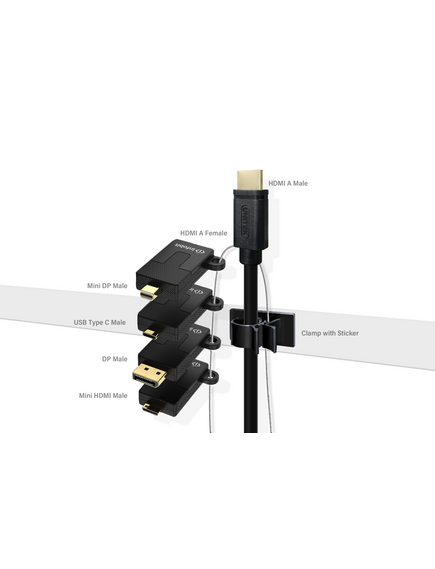 iCable AR11 Adapter Ring For HDMI with Line Clamp, 2 image