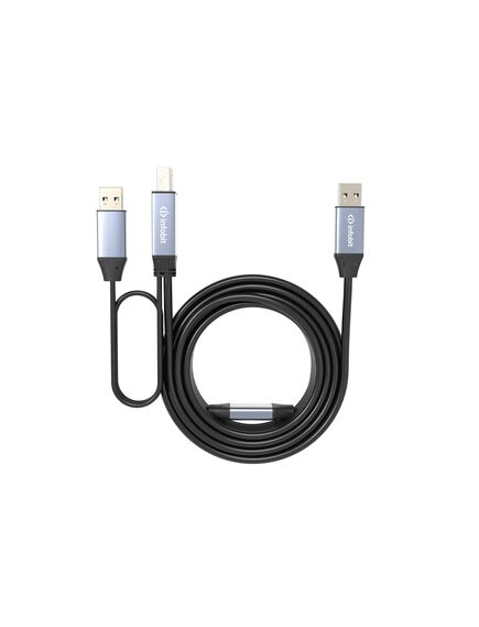 iCable- USB-ACC05-AB USB Extension Copper Cable, 5m, Type-A Male to Type-B Male, 5Gbps, Connector B Type: USB Type-B