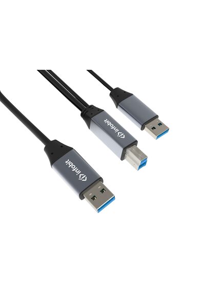 iCable- USB-ACC05-AB USB Extension Copper Cable, 5m, Type-A Male to Type-B Male, 5Gbps, Connector B Type: USB Type-B, 2 image