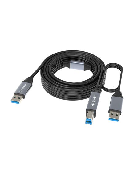 iCable- USB-ACC05-AB USB Extension Copper Cable, 5m, Type-A Male to Type-B Male, 5Gbps, Connector B Type: USB Type-B, 3 image