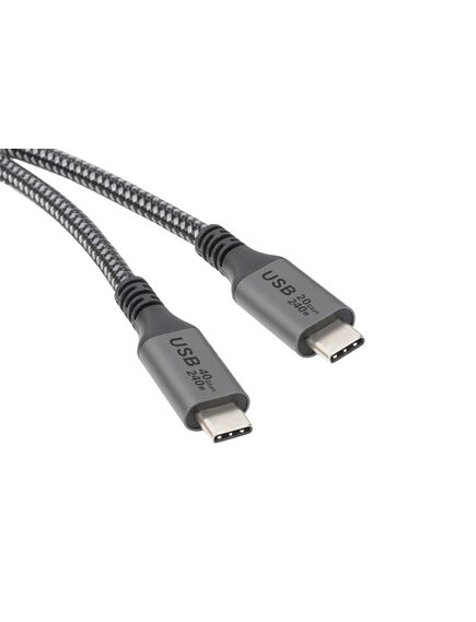 iCable- U4-CC2020 USB Copper Cable, Grey, 2m, Type-C to Type-C, Length: 2m, 2 image