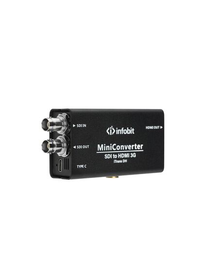 iTrans DH 3G SDI to HDMI Converter, 270Mbps to 2.97Gbps, Black