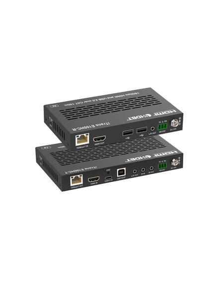 iTrans E100HC HDMI 4K60 HDMI/USB-C over HDBaseT 3.0 Extender (100m) with USB 2.0, 3 image