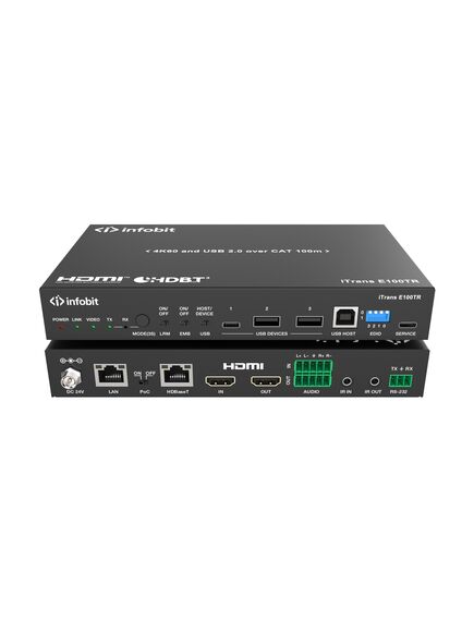 iTrans E100TR HDMI 4K60 over HDBaseT 3.0 Extender (100m), Transceiver