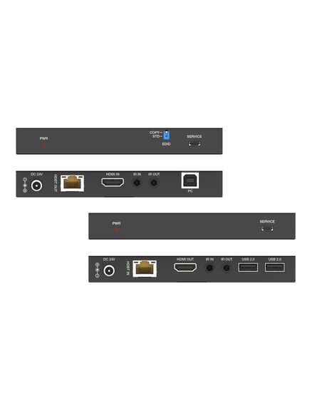 iTrans E150U2-R HDMI 4K60 over HDBaseT Receiver, for iMatrix MO2K-HBT150 output card, 3 image